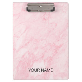 ピンク大理石クリップボカスタマイズード クリップボード