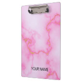 ピンク大理石クリップボカスタマイズード クリップボード (左)
