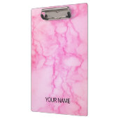 ピンク大理石クリップボカスタマイズード クリップボード (左)