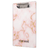 ピンク大理石クリップボカスタマイズード クリップボード (左)