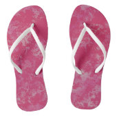 ピンク大理石スワール抽象芸術 ビーチサンダル (ソール)