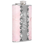 ピンク大理石ダイヤきらきら光るモンド             フラスク (右)