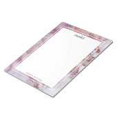 ピンク大理石テクスチャメモ帳 ノートパッド (アングル)