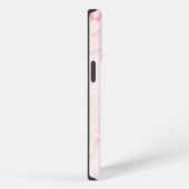 ピンク大理石テクスチャー iPhoneケース (右側面)