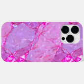 ピンク大理石テクスチャ、大理石効果 Case-Mate iPhoneケース (裏面 (横))