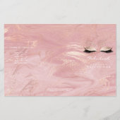 ピンク大理石メイクアップ目まぶしDL 3 Leaflet チラシ (正面)