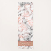 ピンク大理石モノグラム ヨガマット (正面)