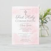 ピンク大理石初の聖餐式 招待状 (スタンド正面)