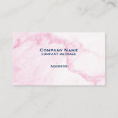 ピンク大理石名刺 名刺 (裏面)