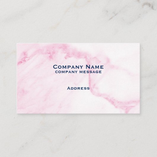 ピンク大理石名刺 名刺 (裏面)