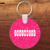 ピンク大理石 – テンプレート キーホルダー (正面)