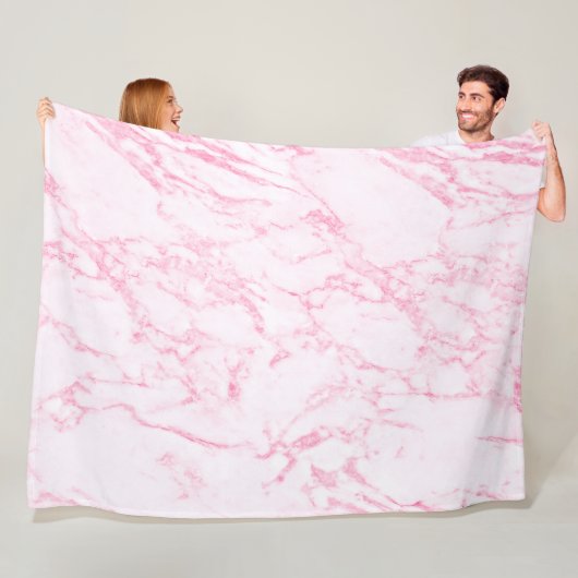 ピンク大理石 フリースブランケット (インサイチュ)