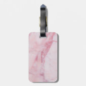ピンク大理石 ラゲッジタグ (裏面縦)