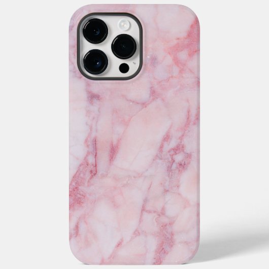 ピンク大理石 Case-Mate iPhoneケース (裏面)