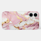 ピンク大理石 Case-Mate iPhoneケース (裏面 (横))
