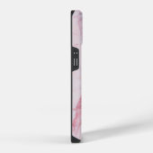 ピンク大理石 iPhoneケース (右側面)