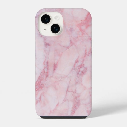 ピンク大理石 iPhoneケース (裏面)