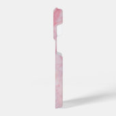 ピンク大理石 iPhoneケース (左側面)