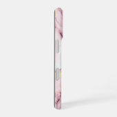 ピンク大理石 iPhone 16ケース (右側面)