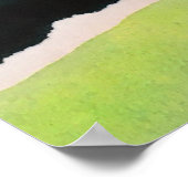 ピンク太陽のファンタジー水彩03ポスター ポスター (角)