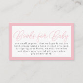 ピンク女性のカーボーイウエスタンサボスブックスベビー エンクロージャーカード (正面)