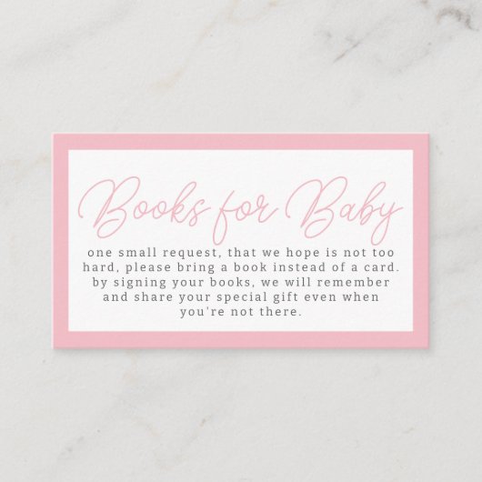 ピンク女性のカーボーイウエスタンサボスブックスベビー エンクロージャーカード (正面)