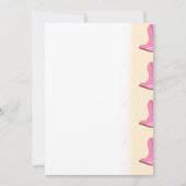 ピンク女性のカーボーイカウボーイブーツカントリーテキサス州ランチ セーブザデート (正面)