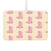 ピンク女性のカーボーイカウボーイブーツカントリーテキサス州牧場 カーエアーフレッシュナー (裏面)