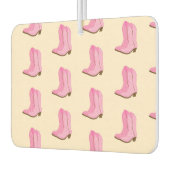 ピンク女性のカーボーイカウボーイブーツカントリーテキサス州牧場 カーエアーフレッシュナー (左)