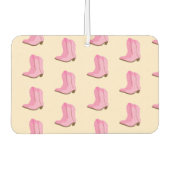 ピンク女性のカーボーイカウボーイブーツカントリーテキサス州牧場 カーエアーフレッシュナー (正面)