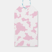 ピンク女性のカーボーイギフトラベル ギフトタグ (裏面)