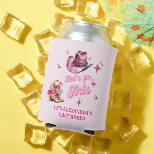 ピンク女性のカーボーイナッシュビルレッツゴーガールズバチェロレッテ 缶クーラー (インサイチュ 夏)