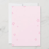 ピンク女性のカーボーイバチェロレッテ週末の日程 招待状 (裏面)