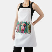 ピンク女性のカーボーイバレンタイン、ハート エプロン (インサイチュ)