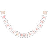 ピンク女性のカーボーイバースデーパーティーデコール バンティングフラッグ (全)