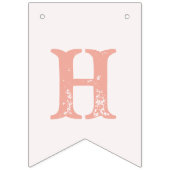 ピンク女性のカーボーイバースデーパーティーデコール バンティングフラッグ (第2の旗)