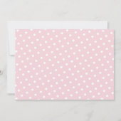 ピンク女性のカーボーイパーティー 招待状 (裏面)