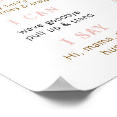 ピンク女性のカーボーイファーストRodeoマイルストーンのポスター – Wester ポスター (角)