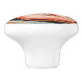 ピンク女性のカーボーイブーツセラミックノブ セラミックノブ (側面)