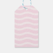 ピンク女性のカーボーイブーツロデオ ギフトタグ (裏面)