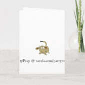 ピンク女性のカーボーイブーツ誕生日招待状 招待状 (裏面)