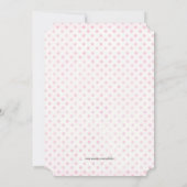 ピンク女性のカーボーイ誕生日パーティーの招待 招待状 (裏面)