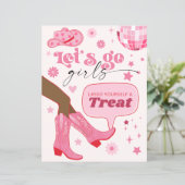 ピンク女性のカーボーイ誕生日パーティー行こう女の子のおごり (スタンド正面)