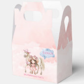 ピンク女性のカーボーイ馬00thバースデーパーティー フェイバーボックス (見開き)