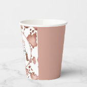 ピンク女性のカーボーイ1stロデオ誕生日パーティー 紙コップ (左)