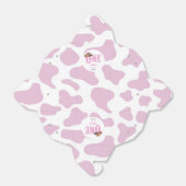 ピンク女性のカーボーイONEファースト・ロデオ1歳パーティー フェイバーボックス (折り畳みなし)