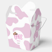 ピンク女性のカーボーイONEファースト・ロデオ1歳パーティー フェイバーボックス (オープン)