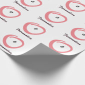 ピンク妊婦の赤ちゃんシャワーかわいい ラッピングペーパー (角)