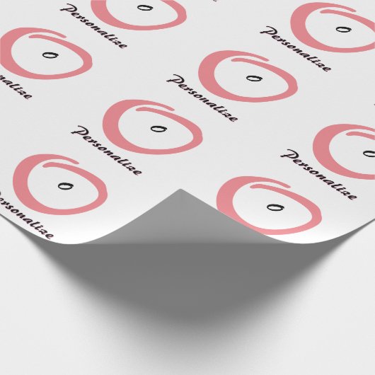 ピンク妊婦の赤ちゃんシャワーかわいい ラッピングペーパー (角)