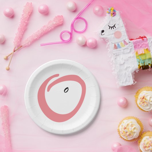 ピンク妊婦ベビーシャワーかわいい紙プレート ペーパープレート (パーティー)